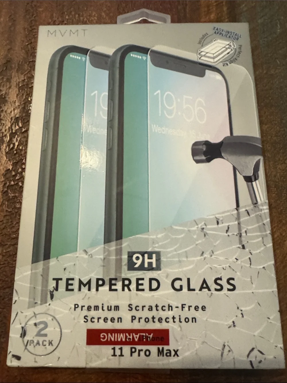 MVMT Black Edge Tempered Glass Screen Protectors for iPhone 11 Pro Max (2-Pack)